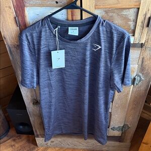 Gymshark Men's Charcoal Short Sleeve Tee